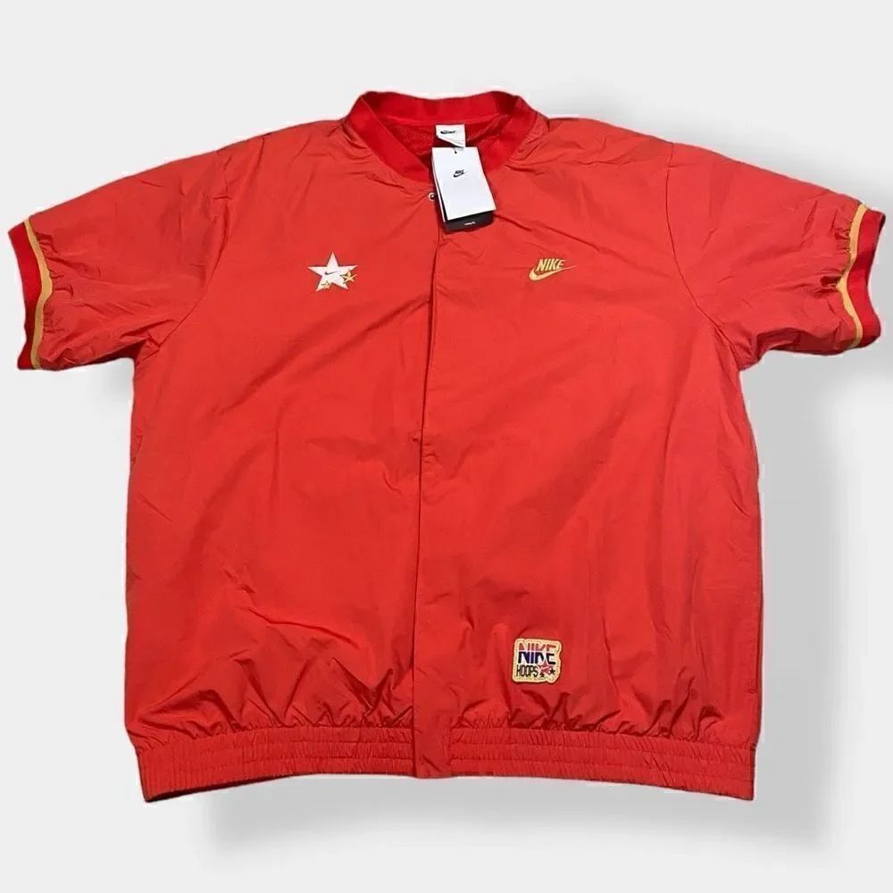 Nike Authentics Warm-Up Shirt “University Red” FN1456-657 Mens size Large New